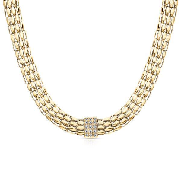 Gold necklace1